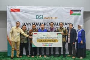 BSI Maslahat Salurkan Bantuan Kemanusiaan Tahap 4 untuk Palestina