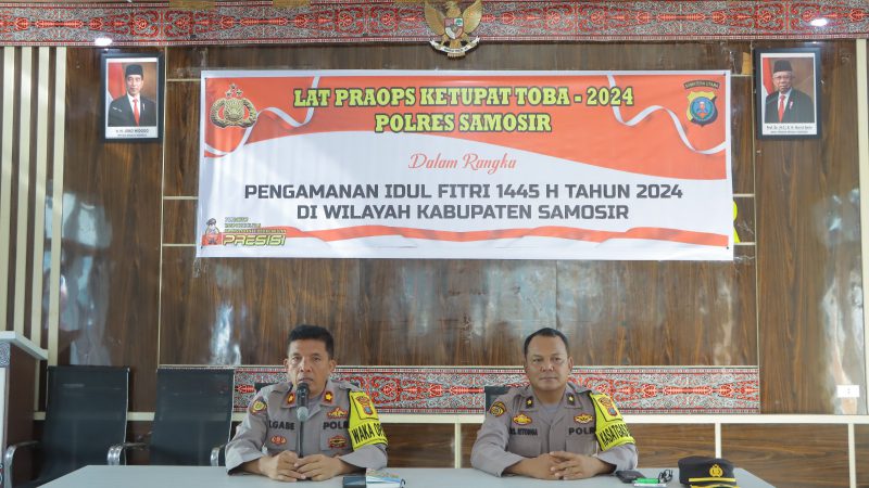 Polres Samosir, Latihan Pra Operasi Ketupat Toba 2024