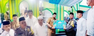 Jabat Ketua BKM Masjid AL AMIN, Aiptu Aidil Syahbandi Sambut Safari Ramadan Bobby Nasution