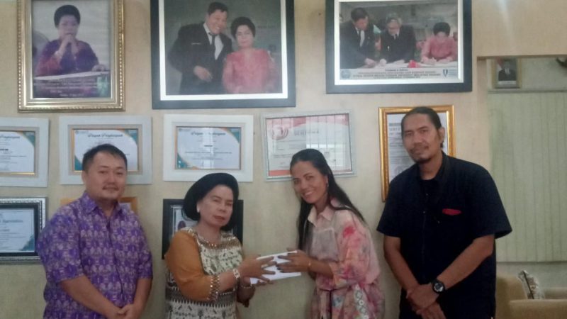 Panitia Paskah PUKSU Sumut Audensi Dengan Pembina Yayasan Senior Power Medan Ibu L Manullang SKM MM