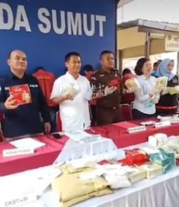 Ditnarkoba Polda Sumut Musnahkan Barang Bukti Skala Besar