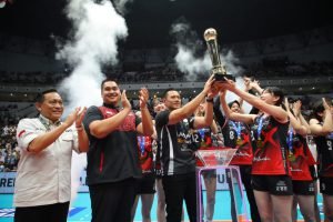 Red Sparks Vs All Star Membakar Semangat Voli, Menpora Dito Harapkan Indonesia Raih Peringkat 30 Besar Dunia