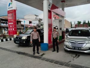 Polres Samosir Lanjut Pengamanan Ibadah Minggu Pagi