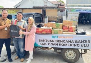 BSI Maslahat Salurkan Bantuan Banjir Ogan Komering Ulu Sumsel