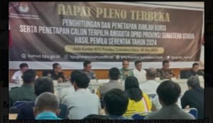 KPU Sumut Tetapkan 100 Anggota Dewan Terpilih Priode 2024-2029