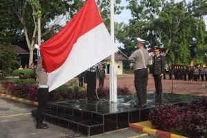 Wakapolres Pimpin Upacara Peringatan Hari Lahir Pancasila di Polres Langkat
