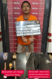 Polsek Medan Baru Berhasil Tangkap TO Curat, Pelaku Ditembak Saat Berusaha Kabur