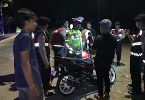 Personil Polres Batu Bara Razia Balap Liar