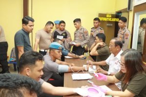 Polres Samosir Sukses Kumpulkan 164 Kantong Darah