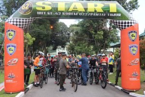 Polresta Deli Serdang Ikuti Kegiatan Sepeda Santai dan Bakti Sosial dalam Rangka HUT ke-62 Korem 022/Pantai Timur