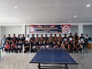 Pertandingan Tenis Meja Kapolres Samosir Cup di Raih dari Peserta Kecamatan