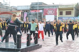 Sambut Hari Bhayangkara ke-78, Polres Samosir Olahraga Bersama Antar Instansi