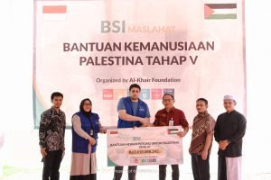 BSI Maslahat Salurkan Bantuan Kemanusiaan Palestina Tahap V