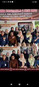 KPU Kota Medan Giat Peringatan Hari Lahir Pancasila