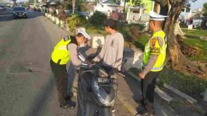 Satlantas Polres pelabuhan Belawan Gelar Gakum Lalin