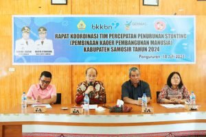 Rakor TPPS, Wabup Samosir Minta Komitmen Kader Pembangunan Manusia
