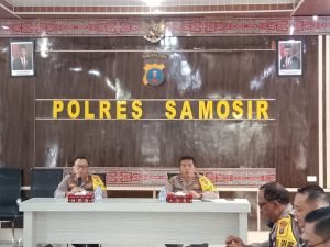 Polres Samosir Anev Mingguan untuk Rencana Kegiatan Kedepan