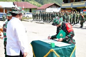Bupati Samosir Resmi Buka Program TMMD ke-121 di Desa Hasinggaan