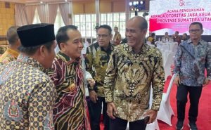 Wakil Bupati Samosir Hadiri Pengukuhan Kepala OJK Provinsi Sumut