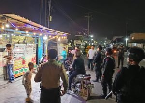 Brimob Polda Sumut Patroli Cegah Tawuran Remaja di Wilkum Polsek Medan Tembung