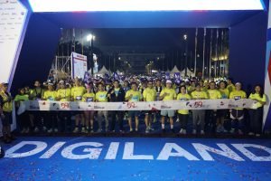Lautan Manusia Penuhi Semanggi, Telkom Sukses Gelar Digiland Run 2024