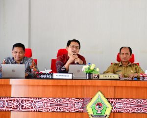 Pemkab Samosir Bersama KPK RI Rakor Evaluasi Pembangunan Sistem Pencegahan Korupsi