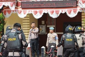Kasat Samapta Polres Samosir, Latih Kecepatan dan Kesiapsiagaan Personil Dalmas