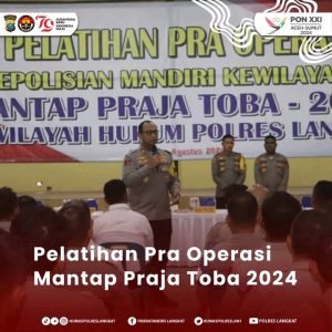 Polres Langkat Menggelar Latihan Pra Operasi Mantap Praja Toba 2024
