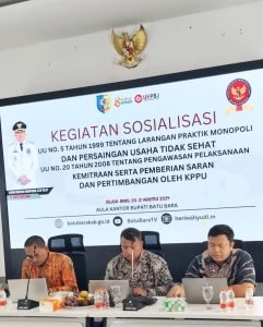 KPPU Ingatkan Pelaku Usaha Ciptakan Iklam Persaingan Usaha Sehat di Batu Bara