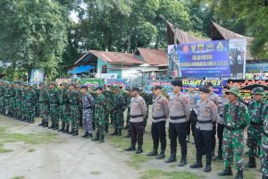 Polres Samosir Ikuti Program TMMD ke 121 Kodim 0210/TU