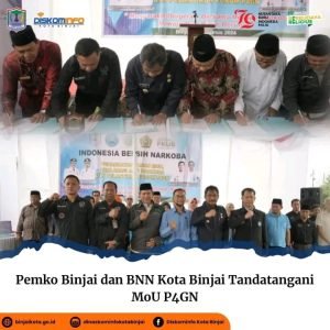 Pemko Binjai dan BNN Kota Binjai Tandatangani MoU P4GN