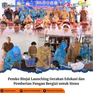 Pemko Binjai Launching Gerakan Edukasi dan Pemberian Pangan Bergizi untuk Siswa