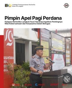 Pimpin Apel Pagi Perdana, Kalapas Narkotika Langkat Fauzi Harahap Ingatkan Pentingnya Nilai Kebersamaan Dalam Bertugas
