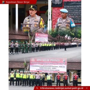 Polres Binjai Gelar Apel Pasukan Operasi Hatra Toba 2024
