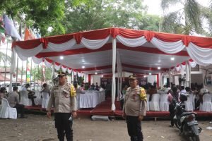 Polres Langkat Laksanakan Pengamanan di Hari Kedua Pendaftaran Bakal Calon Bupati dan wakil Bupati Langkat