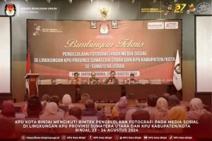 KPU Kota Binjai Ikuti Bimtek Pengelolaan Fotografi di Media Sosial untuk Tingkatkan Partisipasi Pemilih