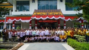 Pj Bupati Langkat diwakili Sekda Amril Lepas 101 Kontingen Pesparawi: Optimisme Harumkan Nama Langkat di Ajang Provinsi