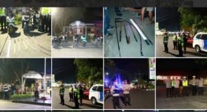 Patroli Antisipasi Keamanan Polres Binjai Amankan Belasan Remaja Kedapatan Membawa Senjata Tajam