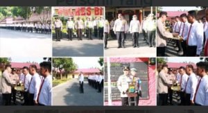 Kapolres Binjai Berikan Penghargaan Terhadap Personil Yang Berprestasi