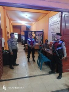 Jelang Pemilu 2024,Sat Samapta Polres Langkat Patroli Ke Kantor KPU Kabupaten Langkat