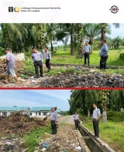 Pastikan Lingkungan Bersih dan Nyaman, Jajaran Lapas Narkotika Langkat Terjun Langsung Memantau Pembuangan Sampah di Luar Lingkungan Lapas