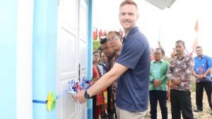Bupati Samosir Resmikan Air Bersih Desa Hutarihit, Kecamatan Nainggolan