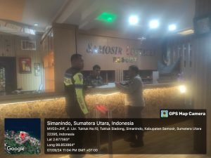Polres Samosir Lakukan Pengawalan Ketat Kontingen PON XXI Aceh-Sumut 2024 di Samosir