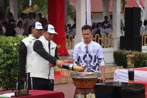 Kapolresta Deli Serdang Hadiri Upacara Kirab Api PON XXI Aceh – Sumut Tahun 2024