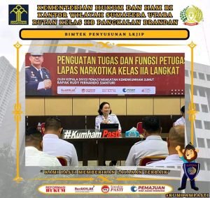 Rutan Pangkalan Brandan ikuti Bimtek dan Pendampingan Penyusunan LKjIP