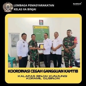 Kunjungan Kepala Lapas Binjai ke Koramil 01/Binjai: Membangun Sinergi dalam Pengamanan