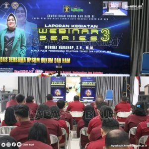 Lapas Binjai Ikuti Webinar Series 3 untuk Tingkatkan Kapasitas SDM