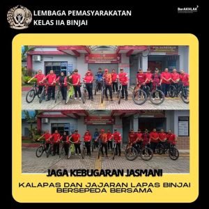 Kepala Lapas Binjai Ajak Pejabat dan Staf Bersepeda untuk Tingkatkan Kebugaran dan Kekompakan