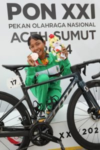 Anak Tukang Bengkel Sepeda Sumut Raih Perunggu di Cabor Road Race PON XXI 2024