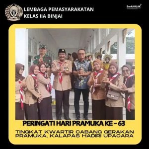 Kalapas Binjai Hadiri Peringatan Hari Pramuka ke-63 di Kota Binjai
